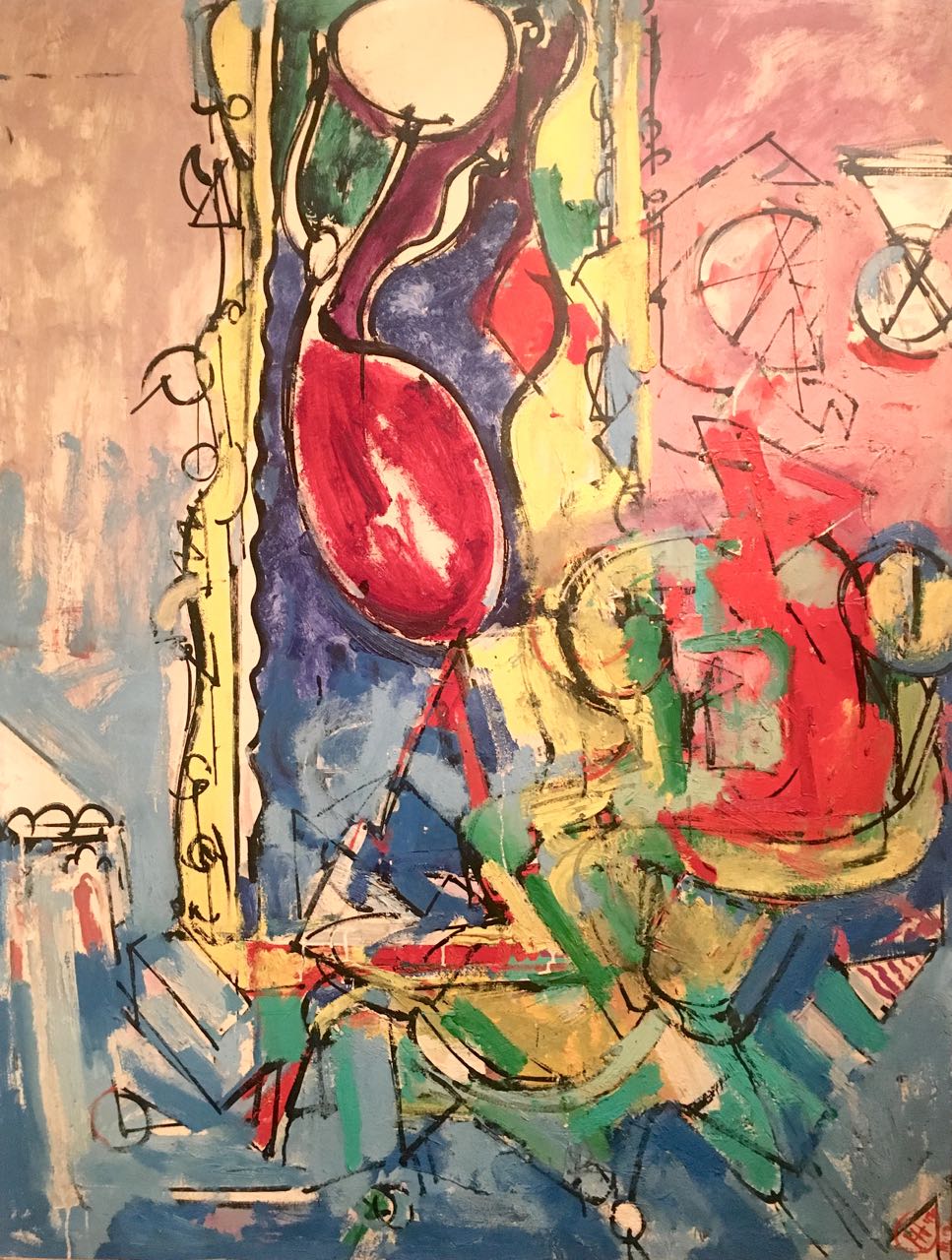 Abstraction of Chair and Mirror, 1943.