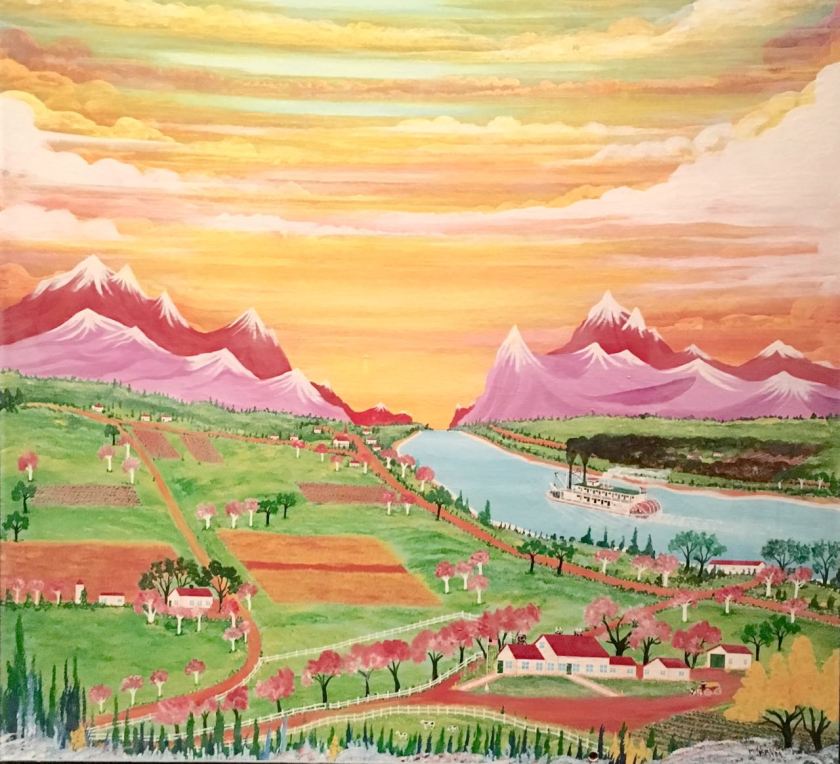 Steamer New York, Steaming Upriver, 1989.